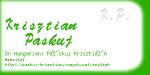 krisztian paskuj business card